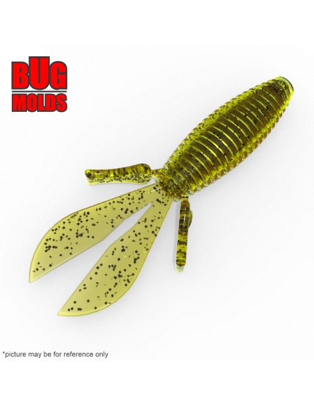 Fishing soft bait mold Dbomb 2,75 inch model ID C103 from Bugmolds