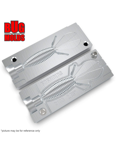 Fishing soft bait mold Dbomb 2,75 inch model ID C103 from Bugmolds