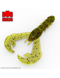 Fishing soft bait mold RageCrawModified 3 inch model ID C138 from Bugmolds