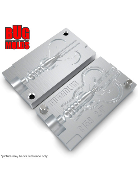 Fishing soft bait mold Nimble 2,4 inch model ID C159 from Bugmolds