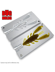 Fishing soft bait mold RingCraw 3,5 inch model ID C231 from Bugmolds 2