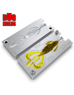Fishing soft bait mold CrazyFlapper 2,8 inch model ID C24 from Bugmolds 2