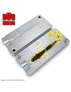 Fishing soft bait mold MagnumCreature 3 inch model ID C240 from Bugmolds 2