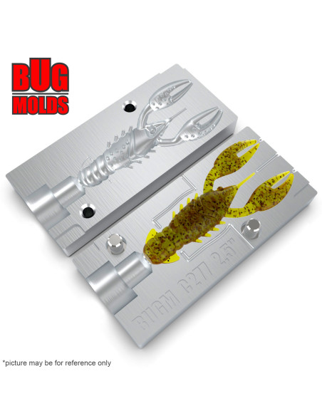 Fishing soft bait mold TRDCrawz 2,5 inch model ID C277 from Bugmolds