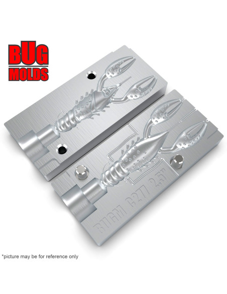 Fishing soft bait mold TRDCrawz 2,5 inch model ID C277 from Bugmolds