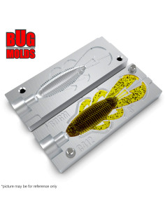 Fishing soft bait mold BanditoBugCraws 3 inch model ID C412 from Bugmolds 2