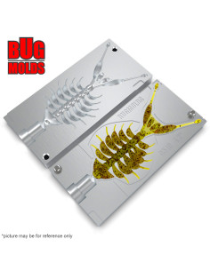 Fishing soft bait mold DancingBoneDoctor 4,2 inch model ID C510 from Bugmolds 2