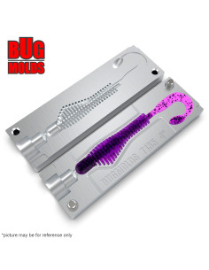 Fishing soft bait mold MoxiAutent 4 inch model ID T135 from Bugmolds 2