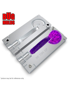 Fishing soft bait mold RageShad 3,3 inch model ID T204 from Bugmolds 2