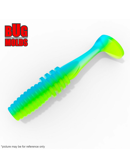 Fishing soft bait mold RockyFry 2 inch model ID V07 from Bugmolds