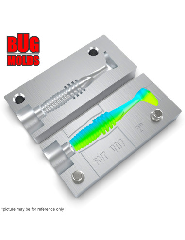 Fishing soft bait mold RockyFry 2 inch model ID V07 from Bugmolds