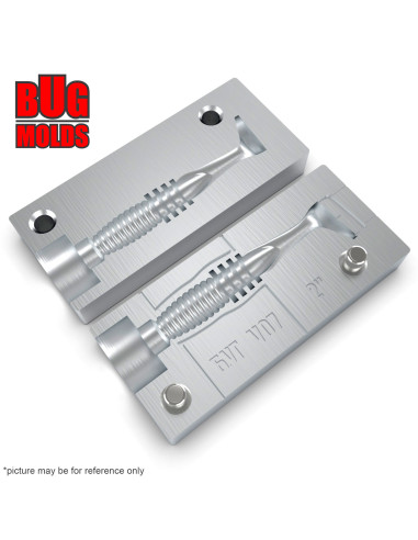 Fishing soft bait mold RockyFry 2 inch model ID V07 from Bugmolds