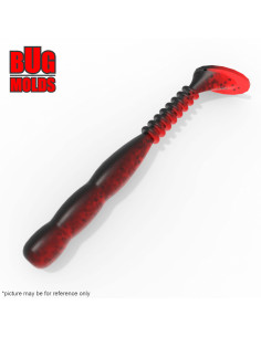 Fishing soft bait mold RockvibeShad 3 inch model ID V09 from Bugmolds