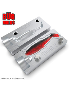 Fishing soft bait mold CraftCannibal 2 inch model ID V1030 from Bugmolds 2
