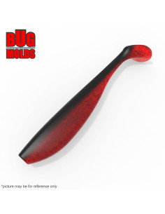 Fishing soft bait mold ZanderPro 5 inch model ID V125 from Bugmolds