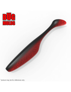 Fishing soft bait mold SeaShad 4 inch model ID V173 from Bugmolds