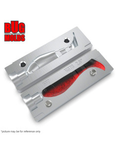 Fishing soft bait mold Kopyto 2,5 inch model ID V378 from Bugmolds 2