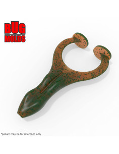 Fishing soft bait mold HardLegFrogz 4 inch model ID V446 from Bugmolds