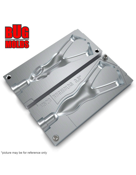 Fishing soft bait mold Ribbit 3,5 inch model ID V528 from Bugmolds