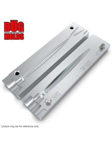 Fishing soft bait mold FinSFish 4 inch model ID W108 from Bugmolds