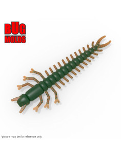 Fishing soft bait mold Hellgrammite 1,8 inch model ID W155 from Bugmolds