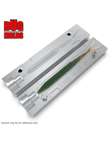 Fishing soft bait mold SuperFluke 4 inch model ID W228 from Bugmolds