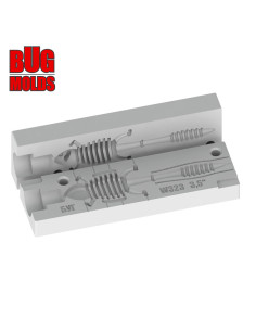 Fishing soft bait mold MikMouse 3,5 inch model ID W323 from Bugmolds 2