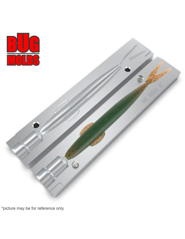 Fishing soft bait mold Sakamata(FinSFishTail) 6 inch model ID W345 from Bugmolds