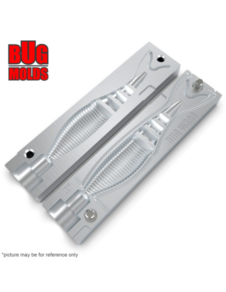 Fishing soft bait mold Zako 4 inch model ID W398 from Bugmolds