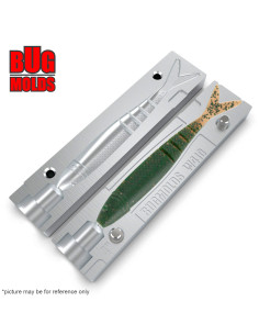 Fishing soft bait mold BladeMinnow 4 inch model ID W410 from Bugmolds 2