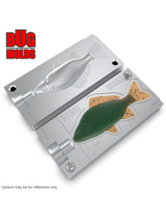 Fishing soft bait mold CrucianCarp 2,87 inch model ID W453 from Bugmolds 2