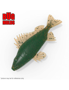Fishing soft bait mold RuffFish 2,7 inch model ID W469 from Bugmolds