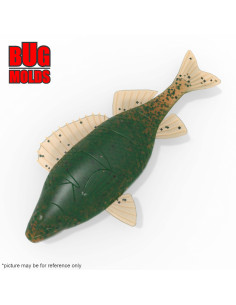 Fishing soft bait mold PerchFish 2,9 inch model ID W471 from Bugmolds