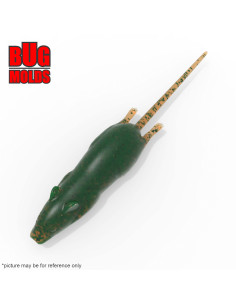 Fishing soft bait mold MouseBait 4 inch model ID W483 from Bugmolds