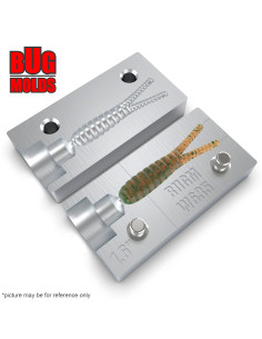 Fishing soft bait mold BeetleSpin 1,6 inch model ID W635 from Bugmolds 2