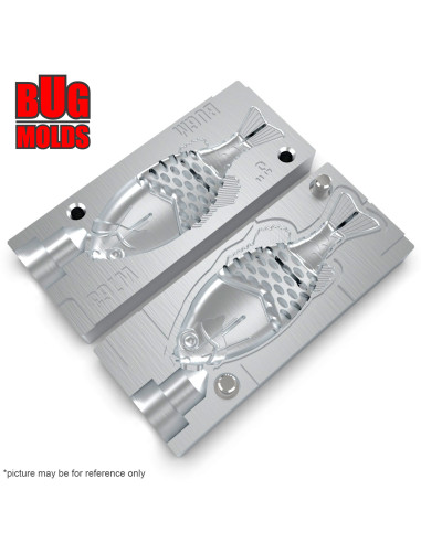 Fishing soft bait mold Gilly 3 inch model ID W763 from Bugmolds