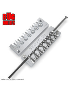 Aluminum CNC Mold Eccentric Joint Sinker Sport Ball 1-7g 7-cav: 1-1.5-2-3-4-5-7g ID L01 2