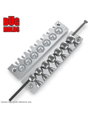 Aluminum CNC Mold Eccentric Joint Sinker Sport Ball 8-15g 7-cav: 8-9-10-11-12-13-15g ID L02