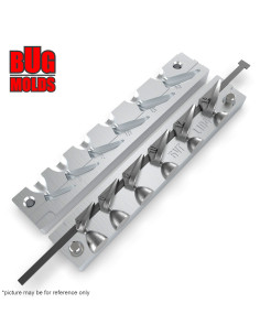 Aluminum CNC Mold Eccentric Joint Sinker Flying Sinker 4-14g 6-cav: 4-6-8-10-12-14g ID L104 2