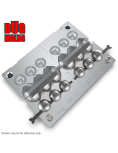 Aluminum CNC Mold Eccentric Joint Sinker Sport Ball 10-12g 6-cav: 12-11-10-10-11-12g ID L11 2