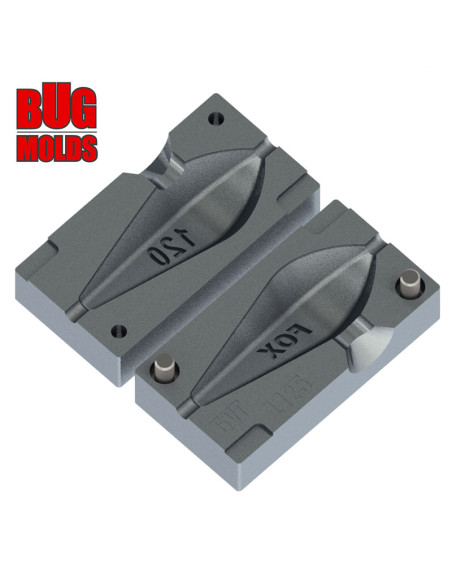 Aluminum CNC Mold Carp Sinker Horizon InLine 120g 1-cav: 4.25oz (120g) ID L125