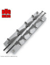 Aluminum CNC Mold Eccentric Joint Sinker Explorer Long Shape 5-20g 9-cav: 5-6-8-10-12-14-16-18-20g ID L132