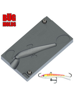 Aluminum CNC Mold Pilker JIggingRapFat_Eyes 75mm 1-cav: 75mm ID L166