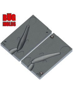 Aluminum CNC Mold Pilker JIggingRapFat_Eyes 75mm 1-cav: 75mm ID L166 2