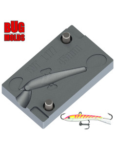 Aluminum CNC Mold Pilker JIggingRapFat_Eyes 45mm 1-cav: 45mm ID L177