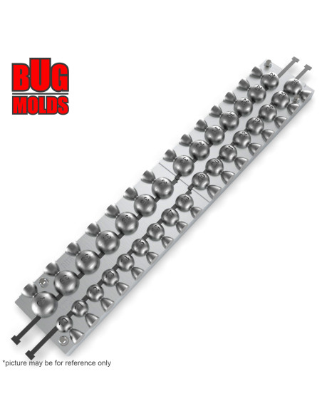 Aluminum CNC Mold Eccentric Joint Sinker Sport Ball 10-40g 31-cav: 10-11-12-13-14-15-16-17-18-19-20-21-22-23-24-25-26-27-28-29-3