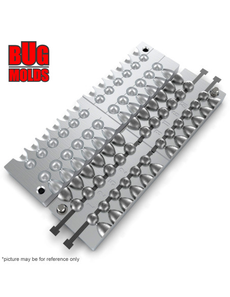 Aluminum CNC Mold Eccentric Joint Sinker Sport Ball 3-4g 24-cav: 3-3-3-3-3-3-3-3-3-3-3-3-4-4-4-4-4-4-4-4-4-4-4-4g ID L252