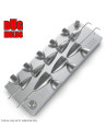 Aluminum CNC Mold Carolina Bullet Texas Carolina Bullet Long Shape 3-10g 8-cav: 3-4-5-6-7-8-9-10g ID L253