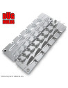 Aluminum CNC Mold Carolina Bullet Texas Carolina Bullet Long Shape 3-20g 13-cav: 3-4-5-6-7-8-9-10-12-14-16-18-20g ID L286