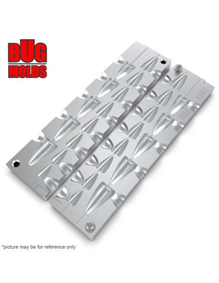 Aluminum CNC Mold Carolina Bullet Texas Carolina Bullet Long Shape 3-20g 13-cav: 3-4-5-6-7-8-9-10-12-14-16-18-20g ID L286